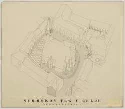 Jurij Plahutar - Slomškov trg v Celju
